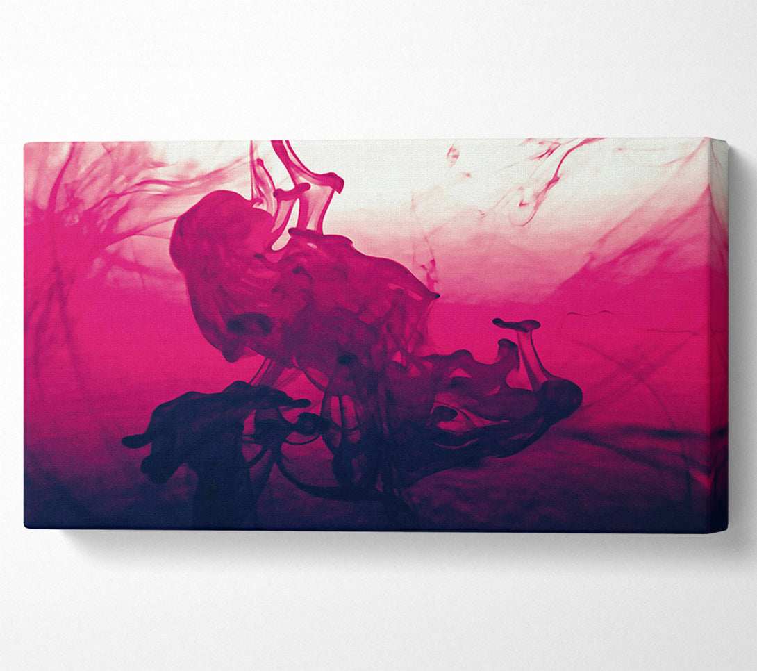  A Canvas Print of Crimson Smoke Swirls Canvas Art