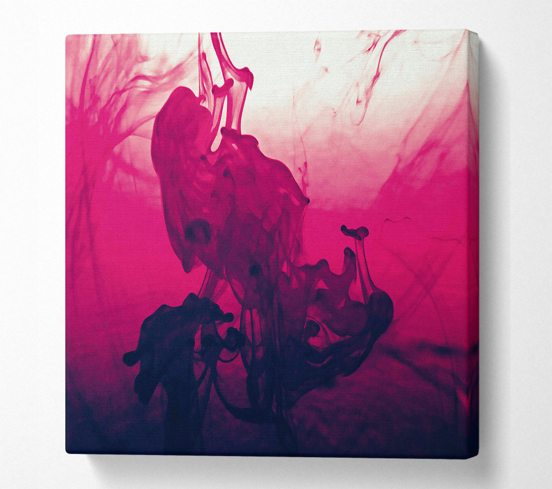  A Canvas Print of Crimson Smoke Swirls Canvas Art
