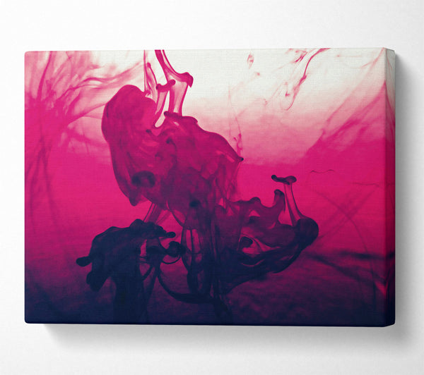  A Canvas Print of Crimson Smoke Swirls Canvas Art