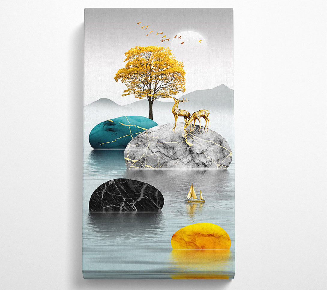  A Canvas Print of Deer Island (1) Canvas Print