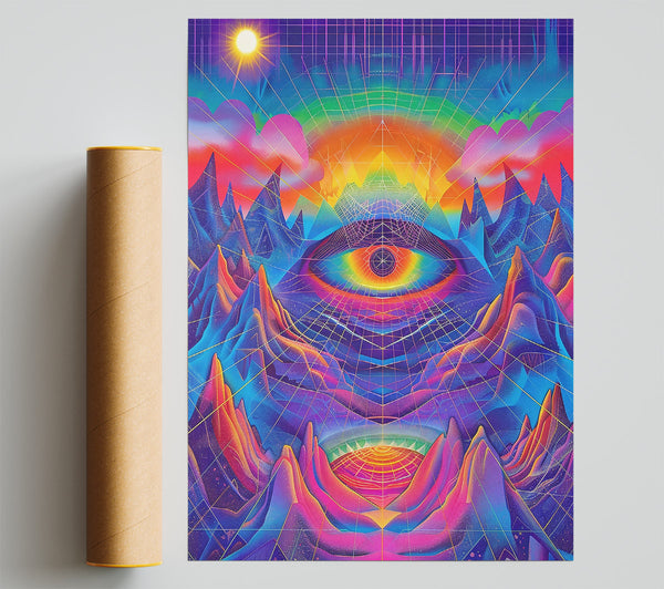 Purple Eye Of The Sun Print