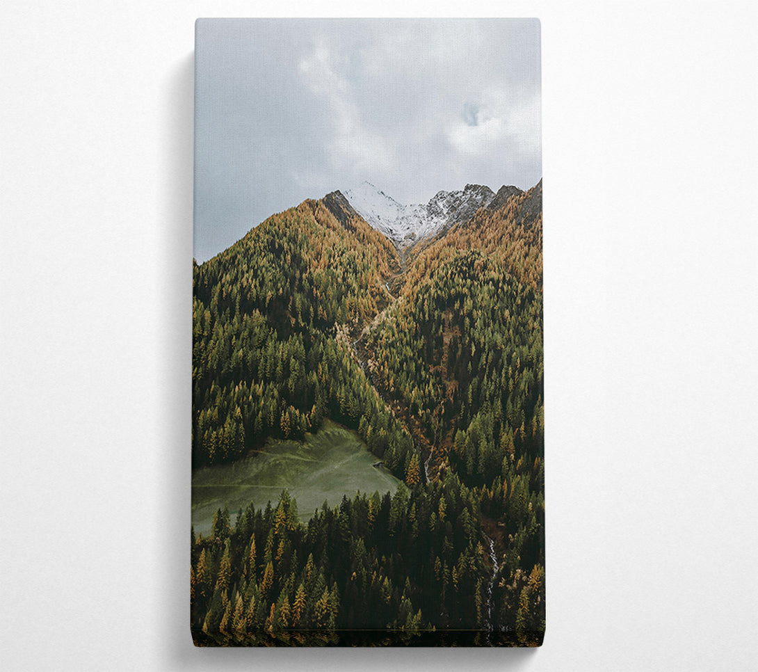  A Canvas Print of Emerald Valley Peaks Canvas Art