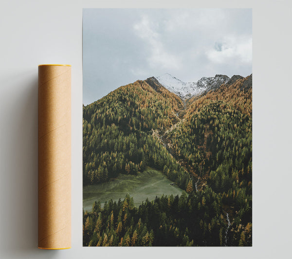 Emerald Valley Peaks Giclee Print