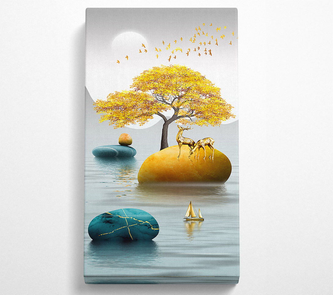  A Canvas Print of Deer Lake Canvas Print