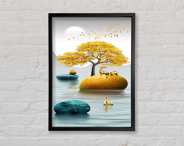 Deer Lake Framed Print
