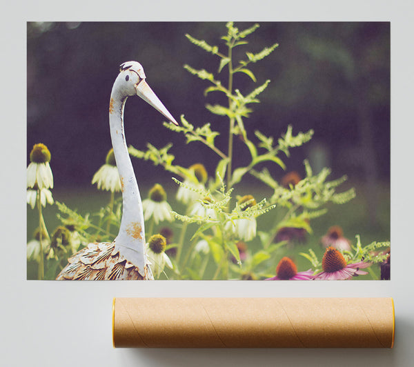 White Bird In Bloom Giclee Print