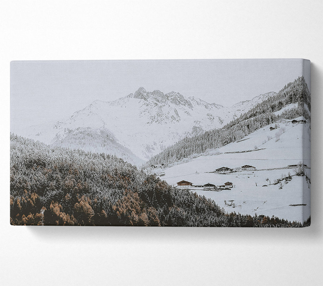  A Canvas Print of White Mountain Valley Canvas Print