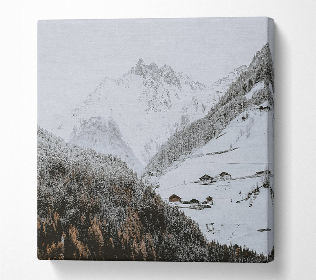  A Canvas Print of White Mountain Valley Canvas Print