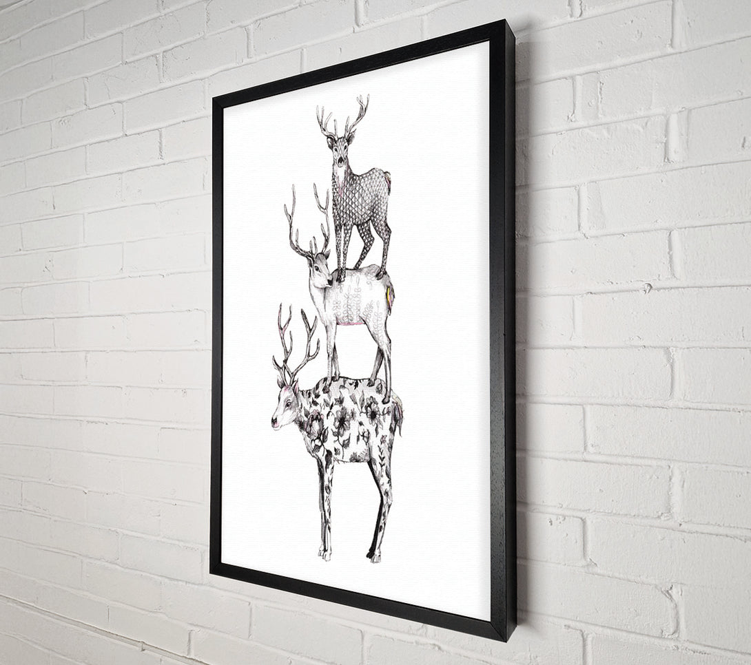  A Canvas Print of Deer Stack Canvas Art