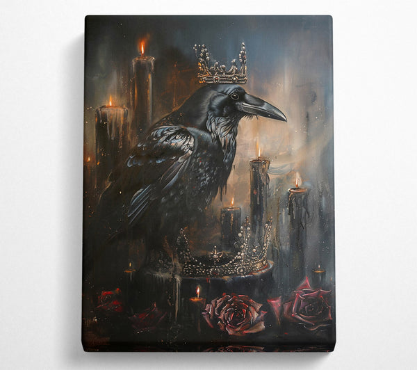  A Canvas Print of Black Raven'S Crown Canvas Wall Art