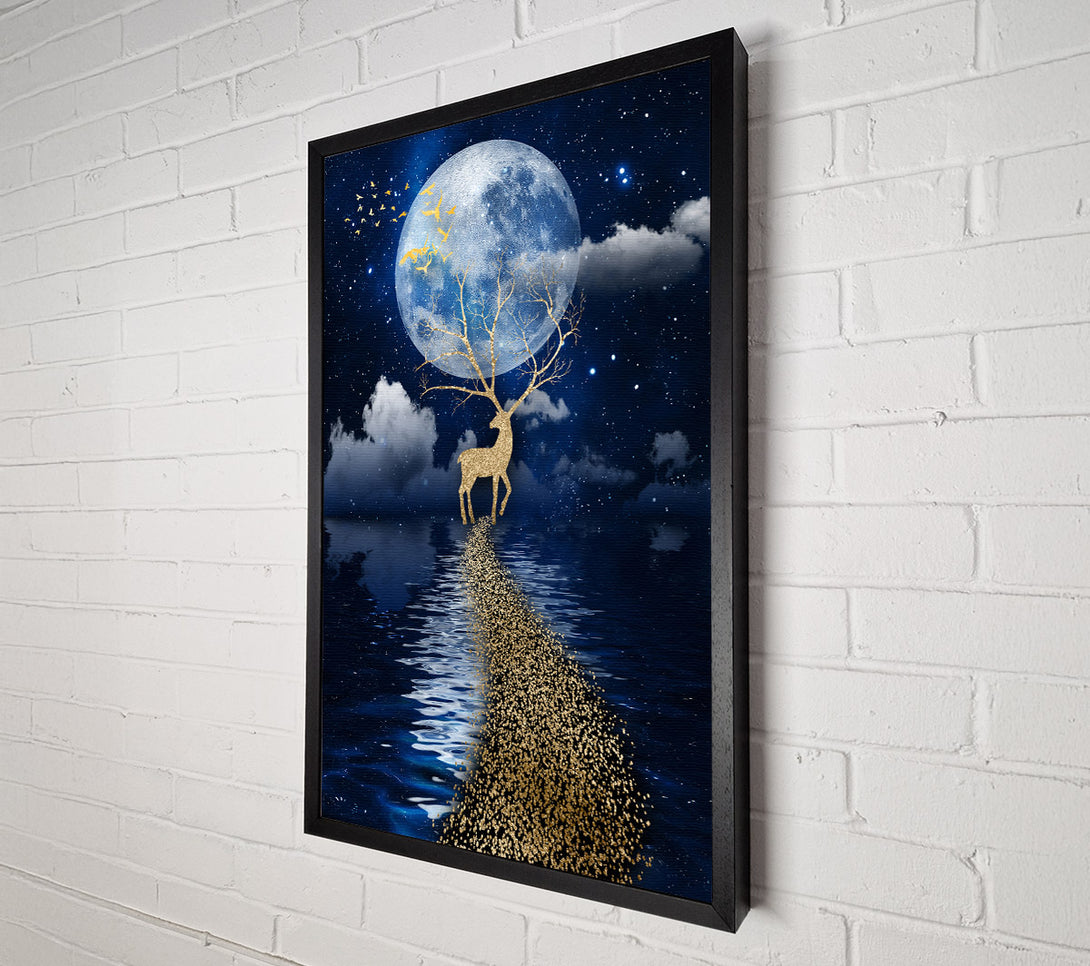  A Canvas Print of Deer Trail Canvas Wall Art