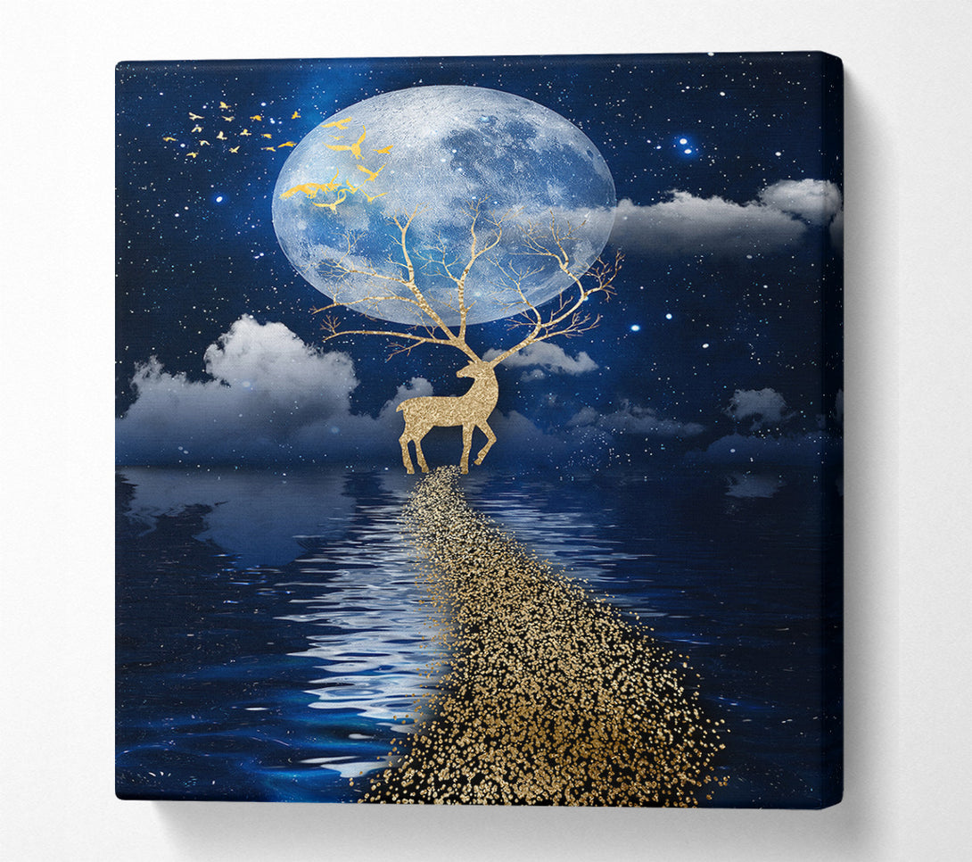  A Canvas Print of Deer Trail Canvas Wall Art