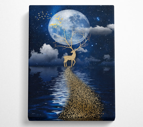  A Canvas Print of Deer Trail Canvas Wall Art