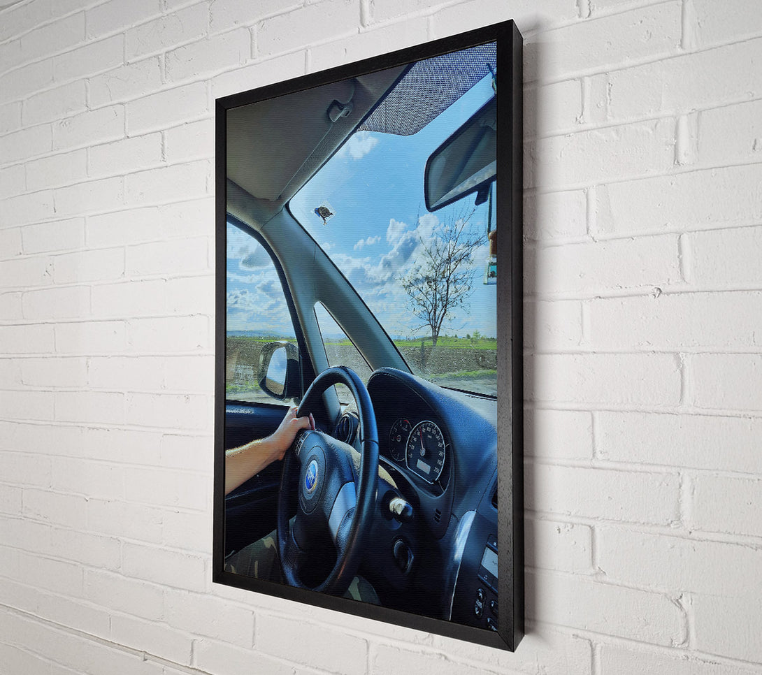  A Canvas Print of Blue Sky Driveway Canvas Art