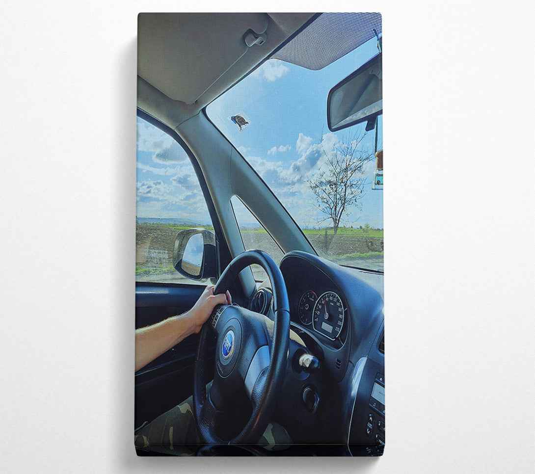  A Canvas Print of Blue Sky Driveway Canvas Art