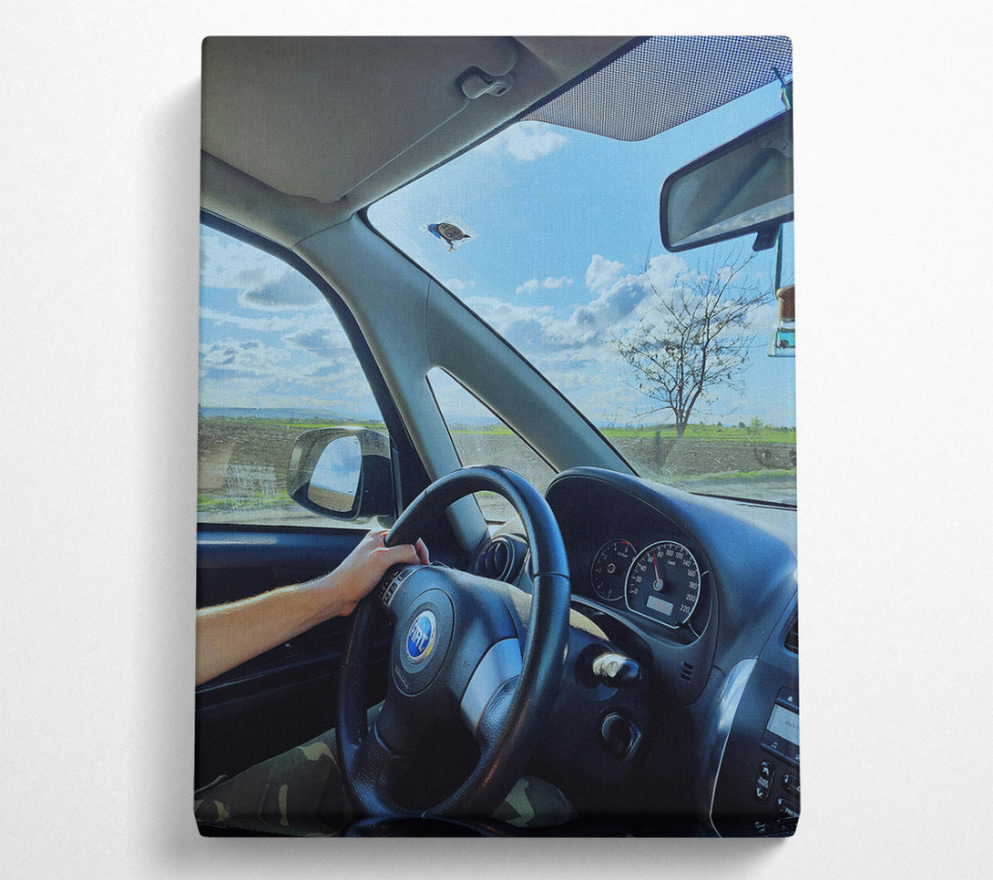  A Canvas Print of Blue Sky Driveway Canvas Art