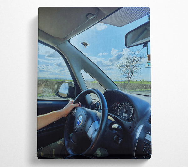  A Canvas Print of Blue Sky Driveway Canvas Art