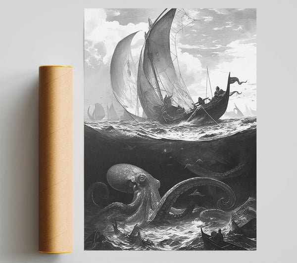 Black Kraken'S Shadow Poster