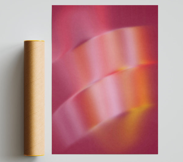 Crimson Swirls Of Light Poster