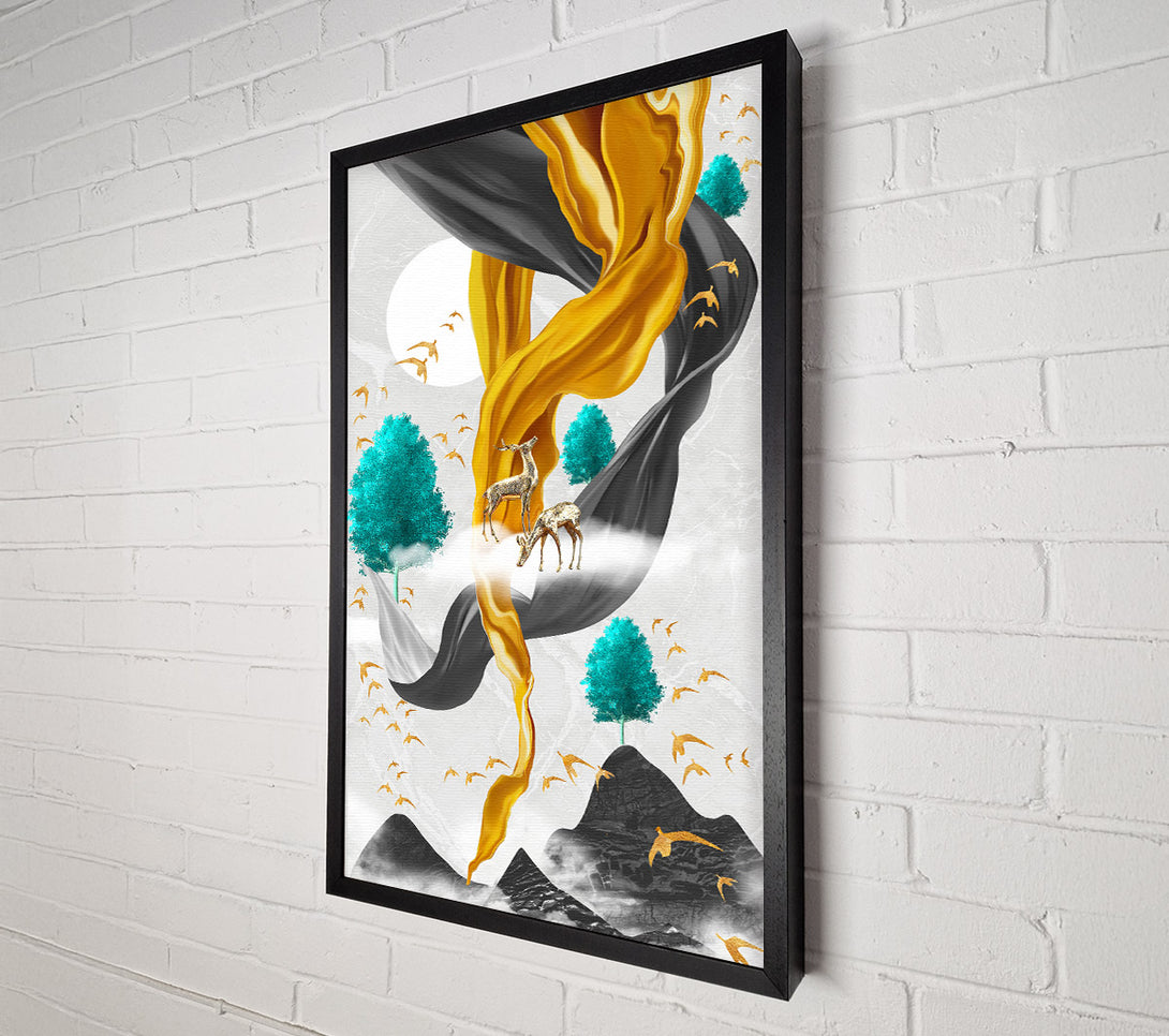  A Canvas Print of Deer Twist Canvas Art