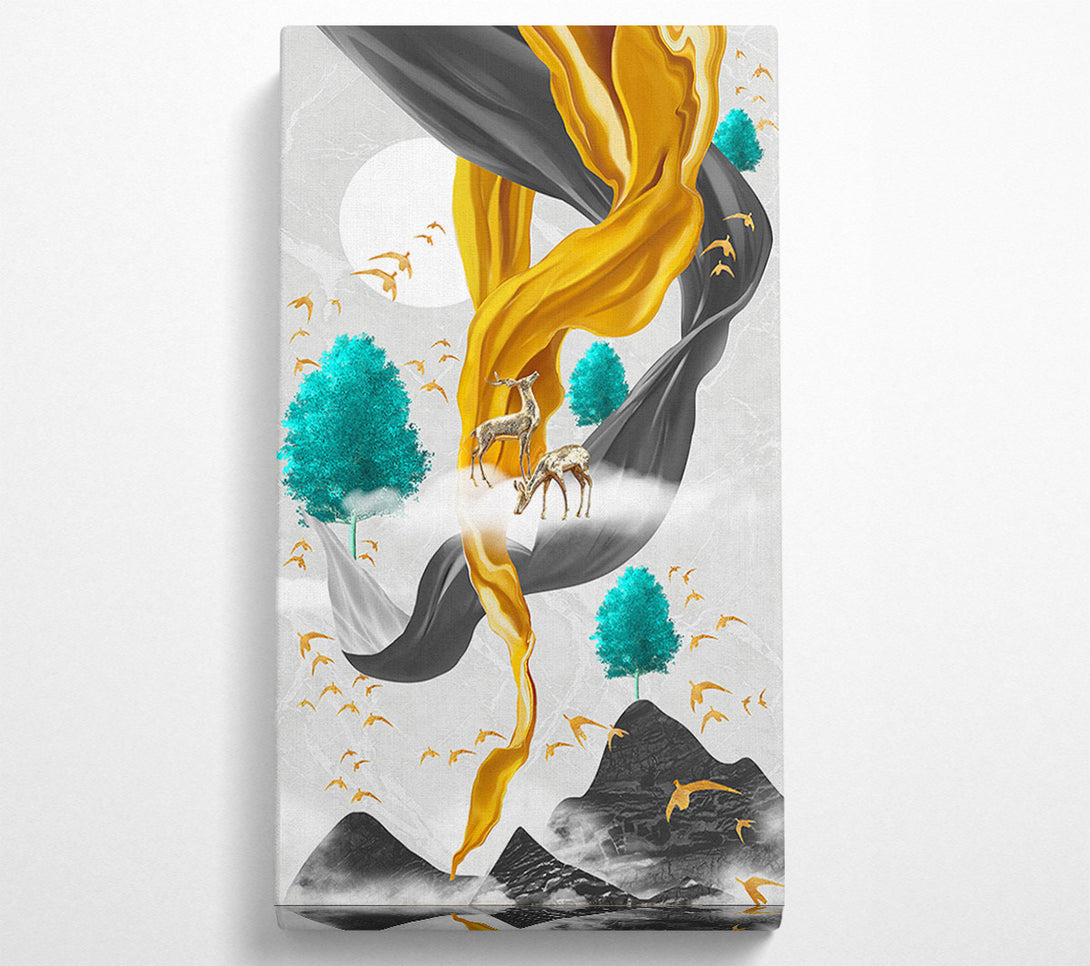  A Canvas Print of Deer Twist Canvas Art