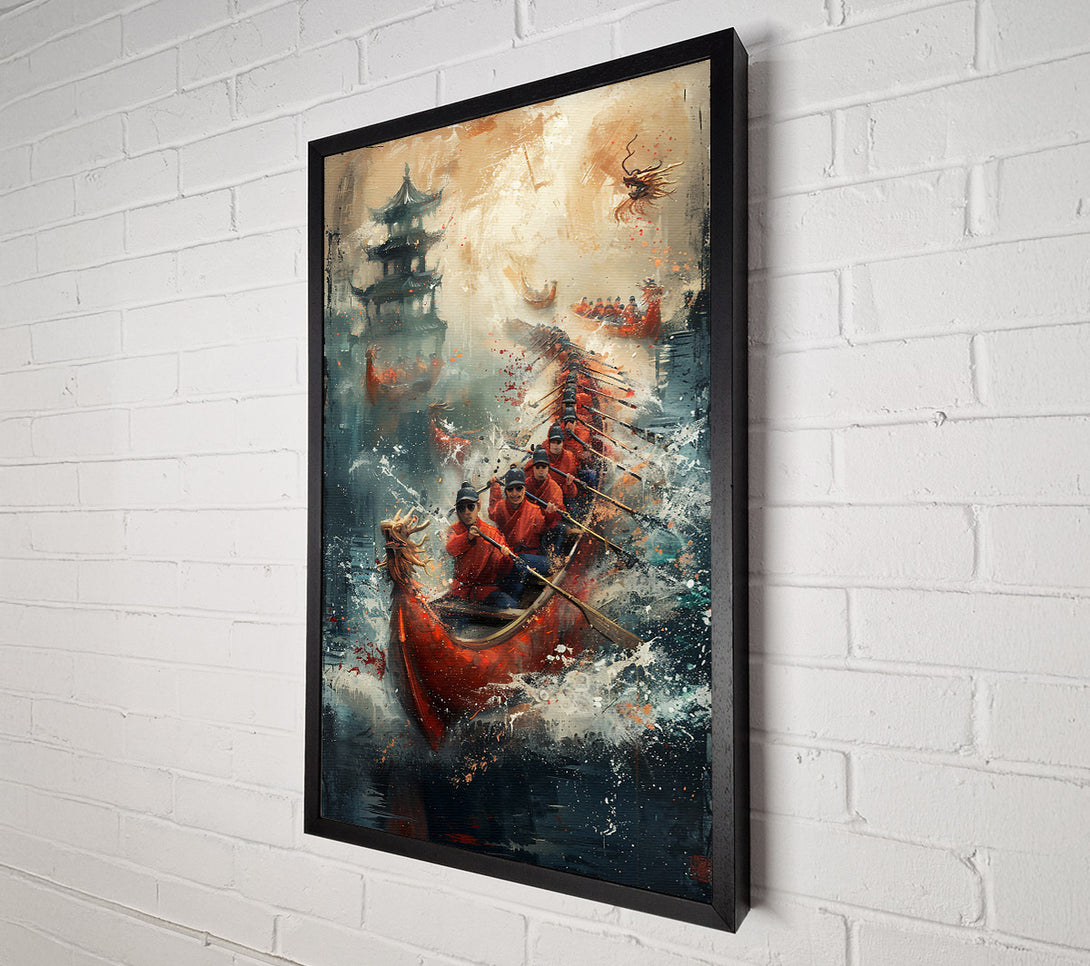  A Canvas Print of Crimson Dragon'S Wake Canvas Art