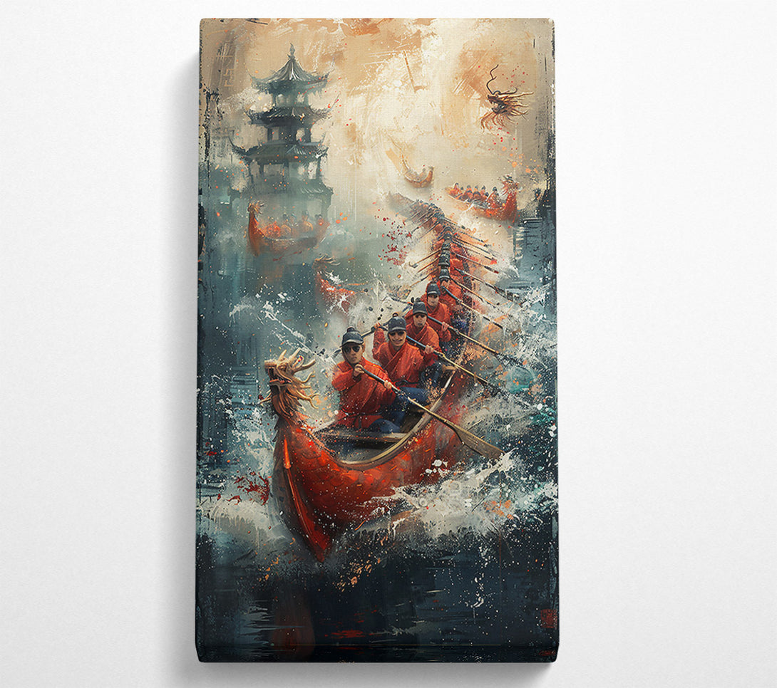  A Canvas Print of Crimson Dragon'S Wake Canvas Art