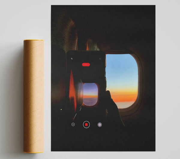 Orange Sky Recording Giclee Print