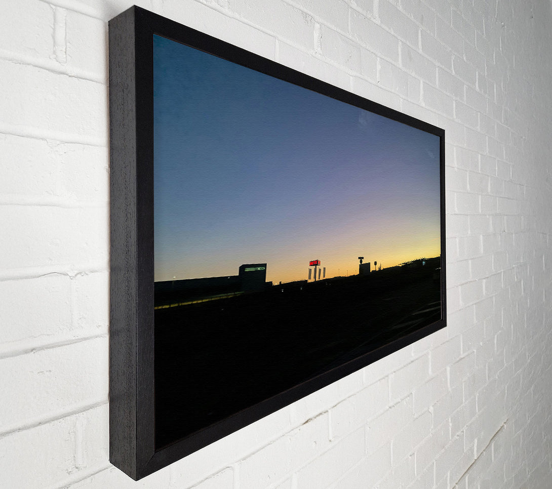  A Canvas Print of Red Silhouettes At Dusk Canvas Wall Art