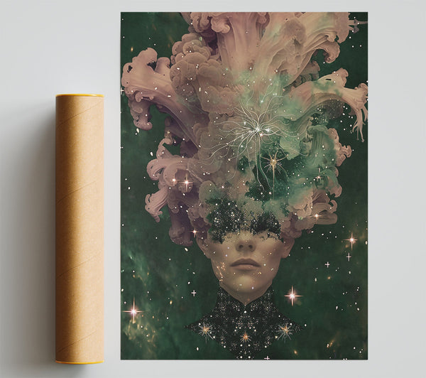Celestial Pink Bloom Print