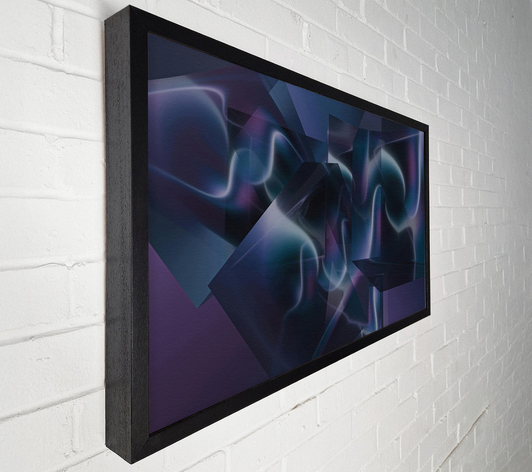  A Canvas Print of Indigo Geometric Dreams Canvas Print