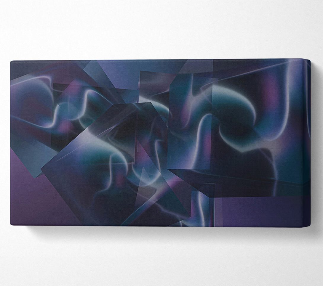  A Canvas Print of Indigo Geometric Dreams Canvas Print