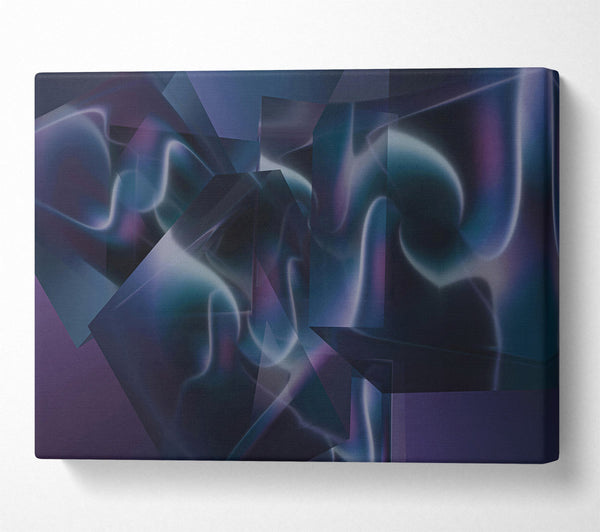  A Canvas Print of Indigo Geometric Dreams Canvas Print