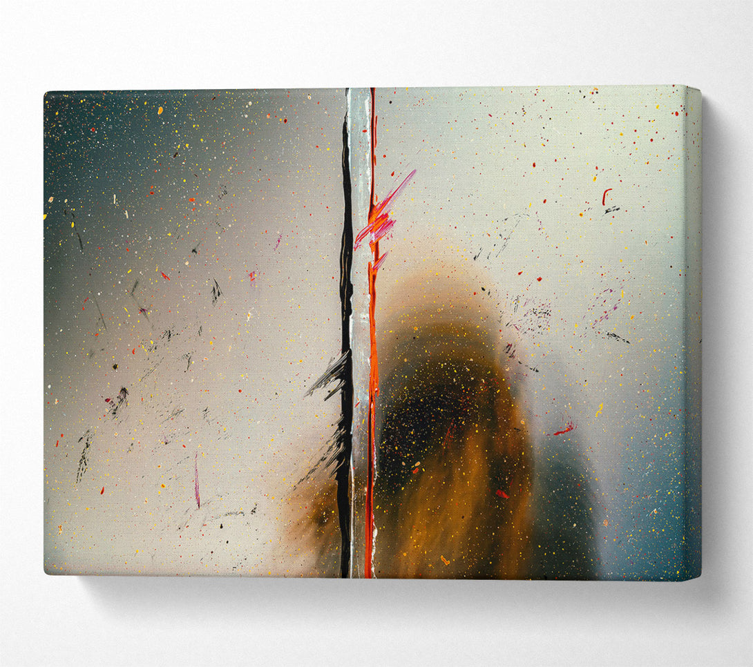  A Canvas Print of Golden Splashes Of Color Canvas Wall Art