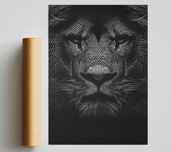 White Lion'S Gaze Poster