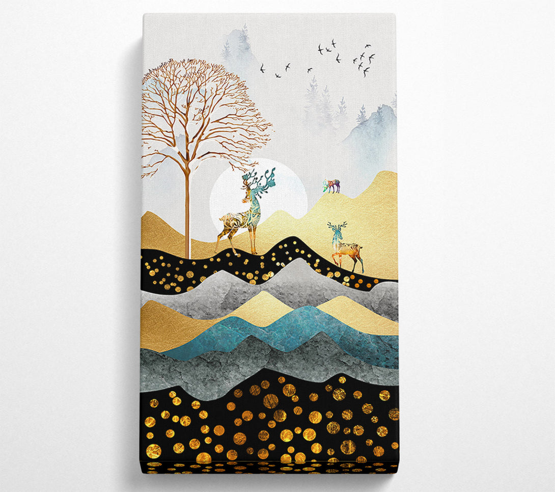  A Canvas Print of Deer Wildlife Canvas Art