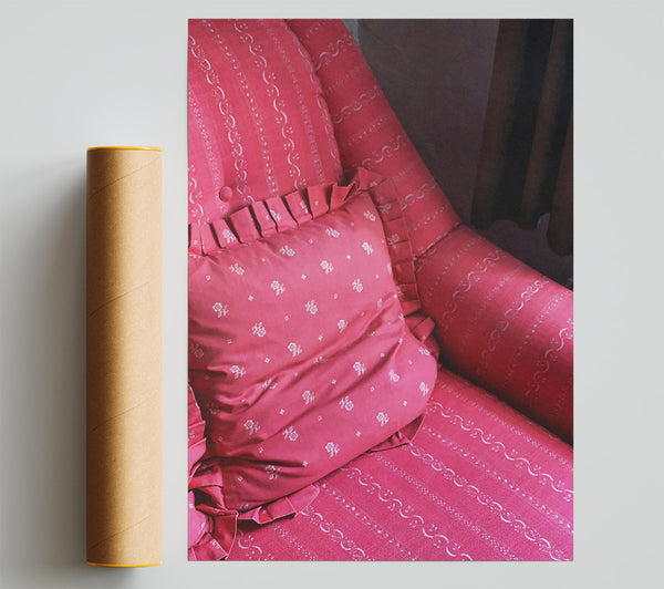 Crimson Floral Rest Print