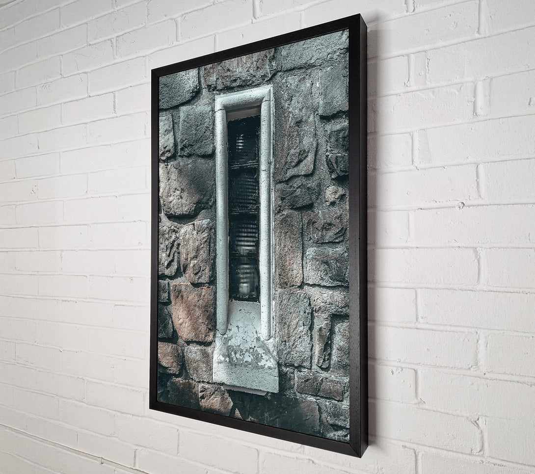  A Canvas Print of Stone Wall Window Light Canvas Art