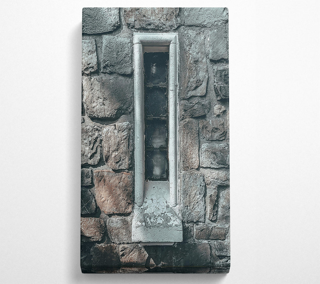  A Canvas Print of Stone Wall Window Light Canvas Art