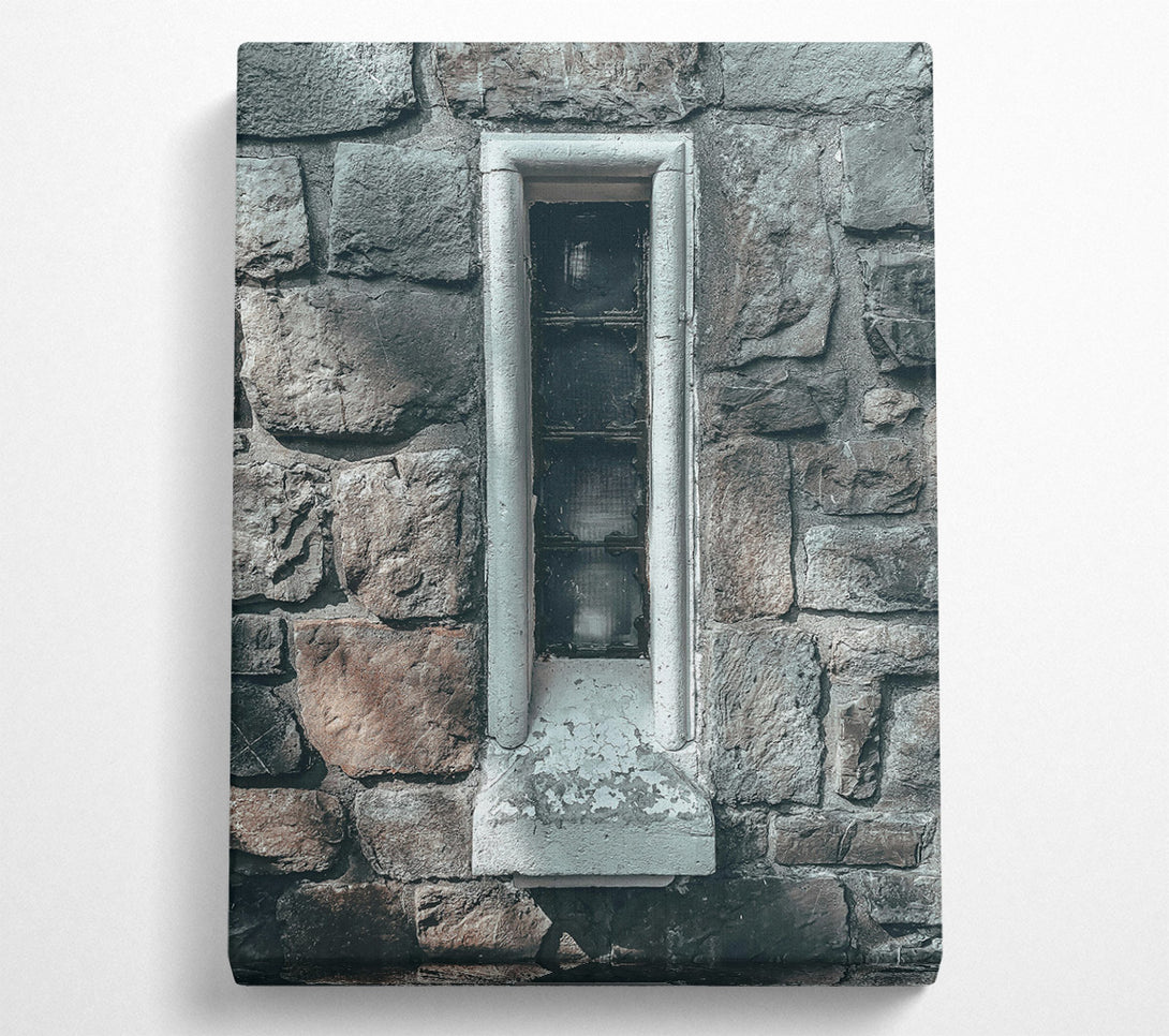  A Canvas Print of Stone Wall Window Light Canvas Art