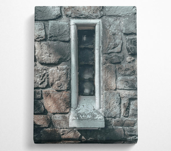  A Canvas Print of Stone Wall Window Light Canvas Art