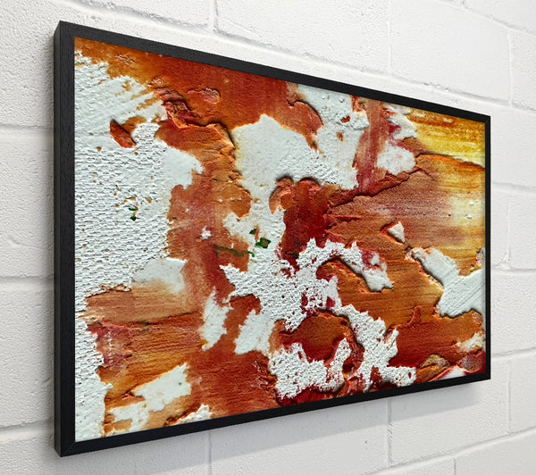 Crimson And White Abstract