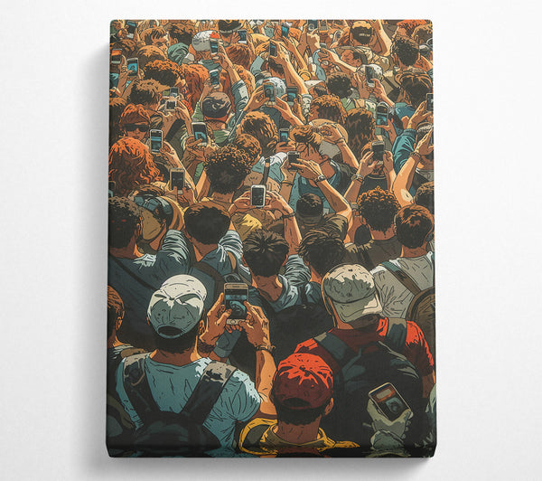  A Canvas Print of Blue Screen Capture Canvas Print