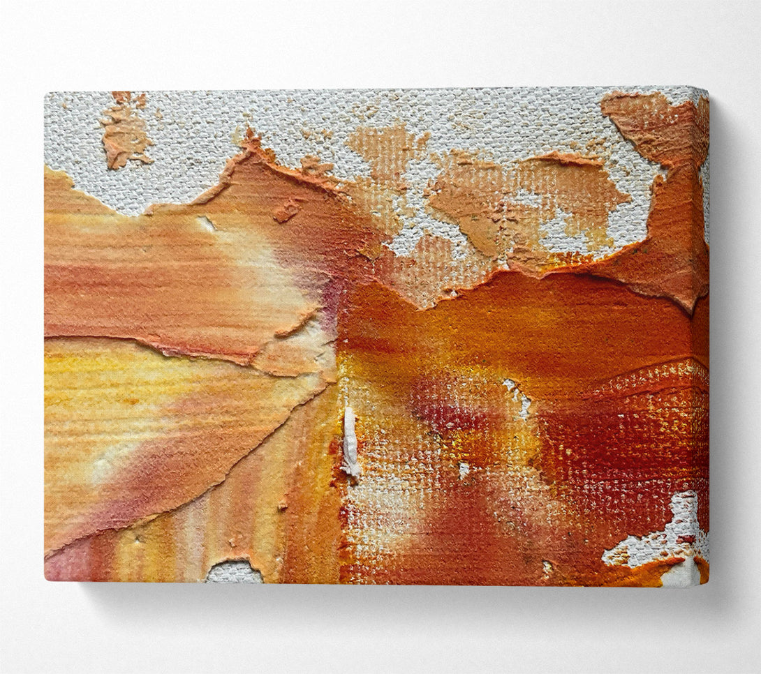  A Canvas Print of Orange Abstract Burst Canvas Art