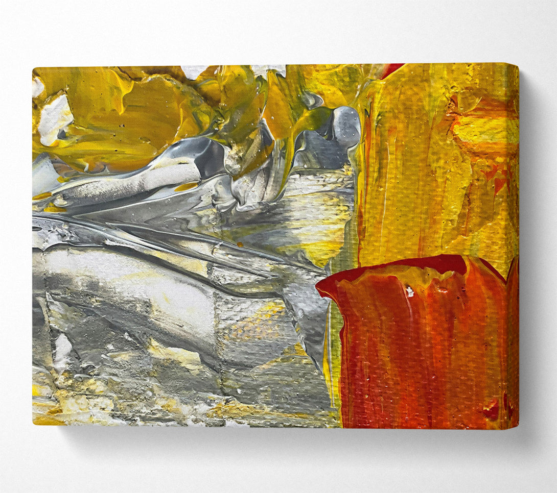  A Canvas Print of Golden Abstract Flow Canvas Print