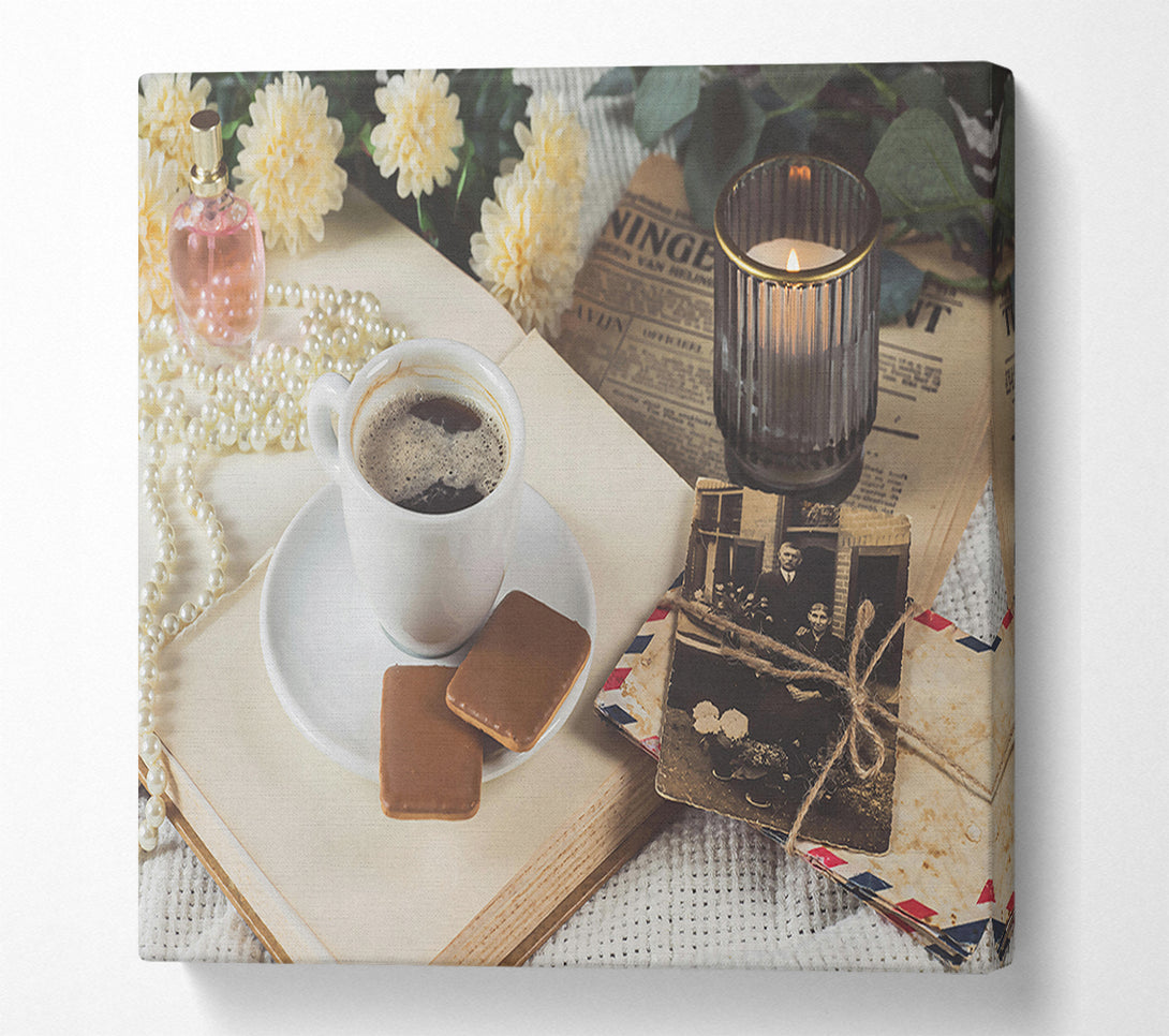  A Canvas Print of Warm Brown Memories Canvas Wall Art