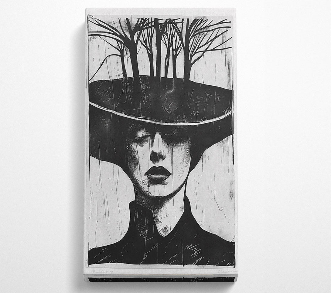  A Canvas Print of Black Canopy Dreams Canvas Art
