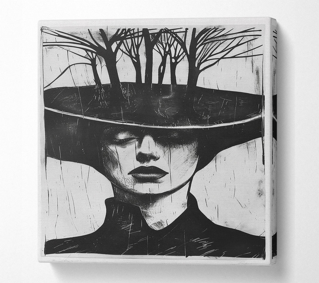  A Canvas Print of Black Canopy Dreams Canvas Art