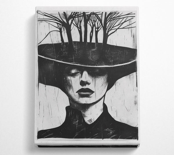  A Canvas Print of Black Canopy Dreams Canvas Art