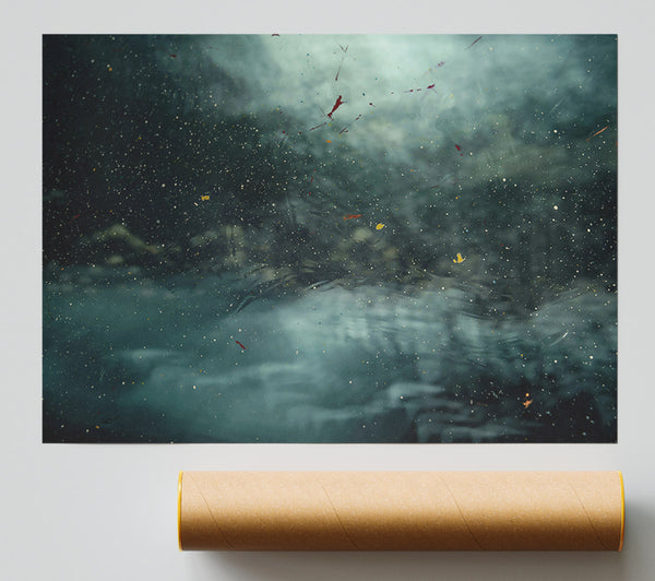 Teal Dust Storm Giclee Print